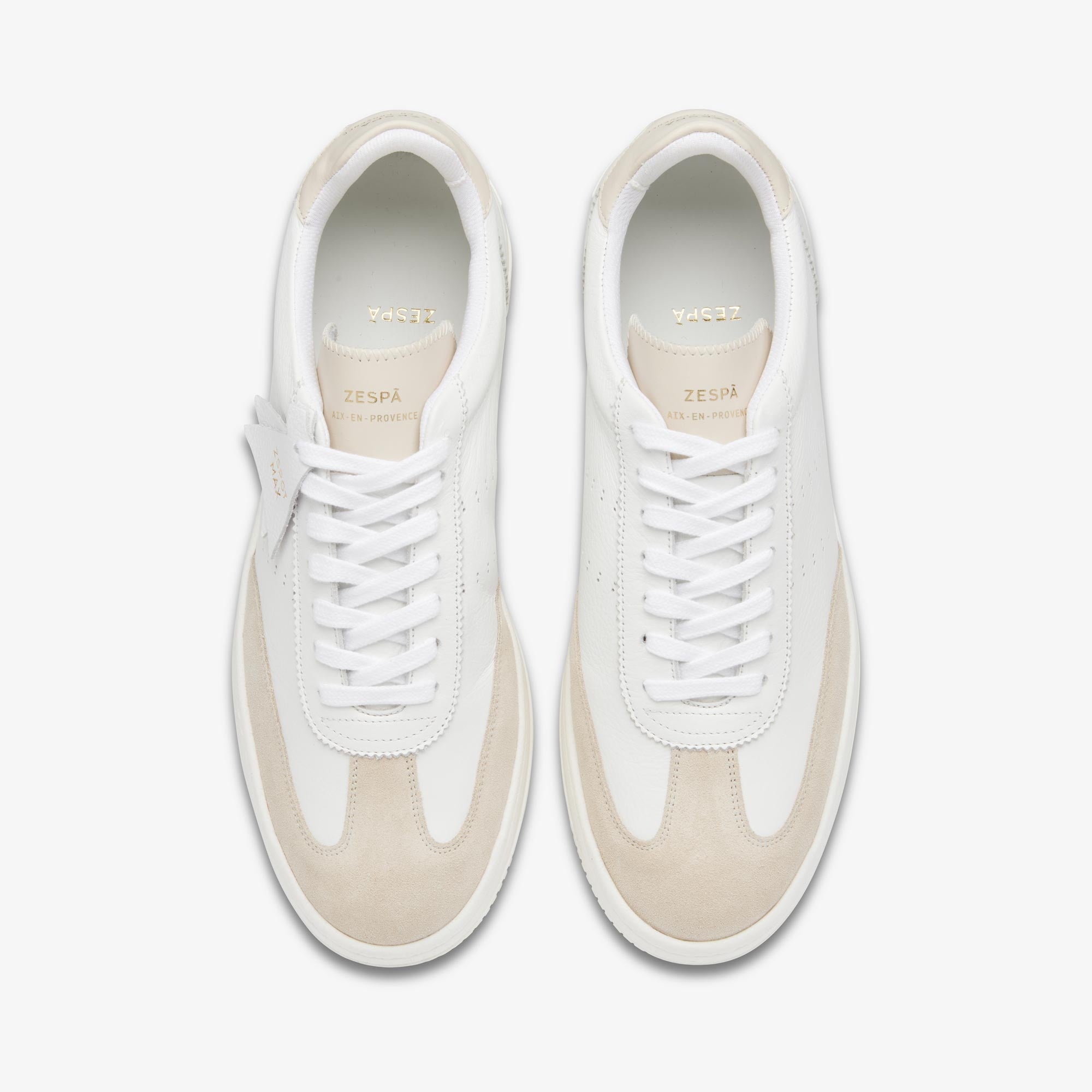 Sneakers cuir blanc cassé | ZESPÀ