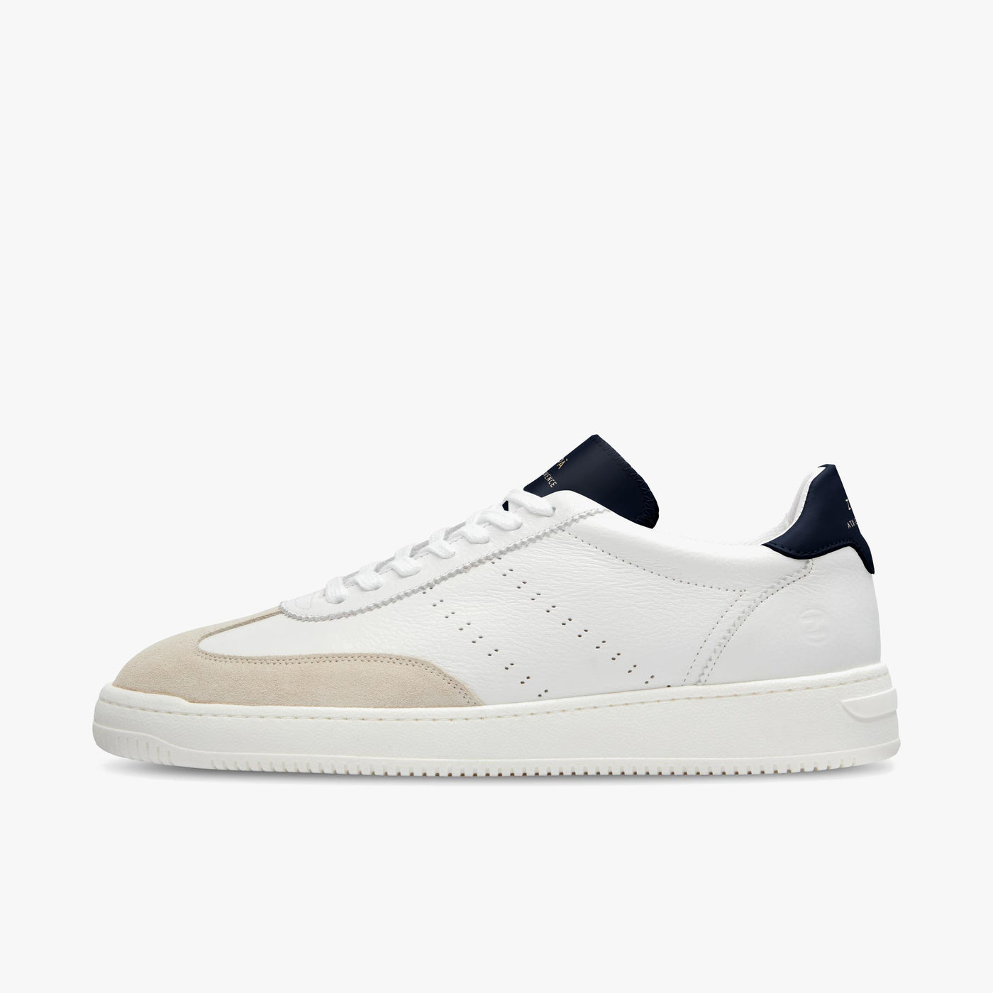 Sneakers cuir blanc et marine | ZESPÀ