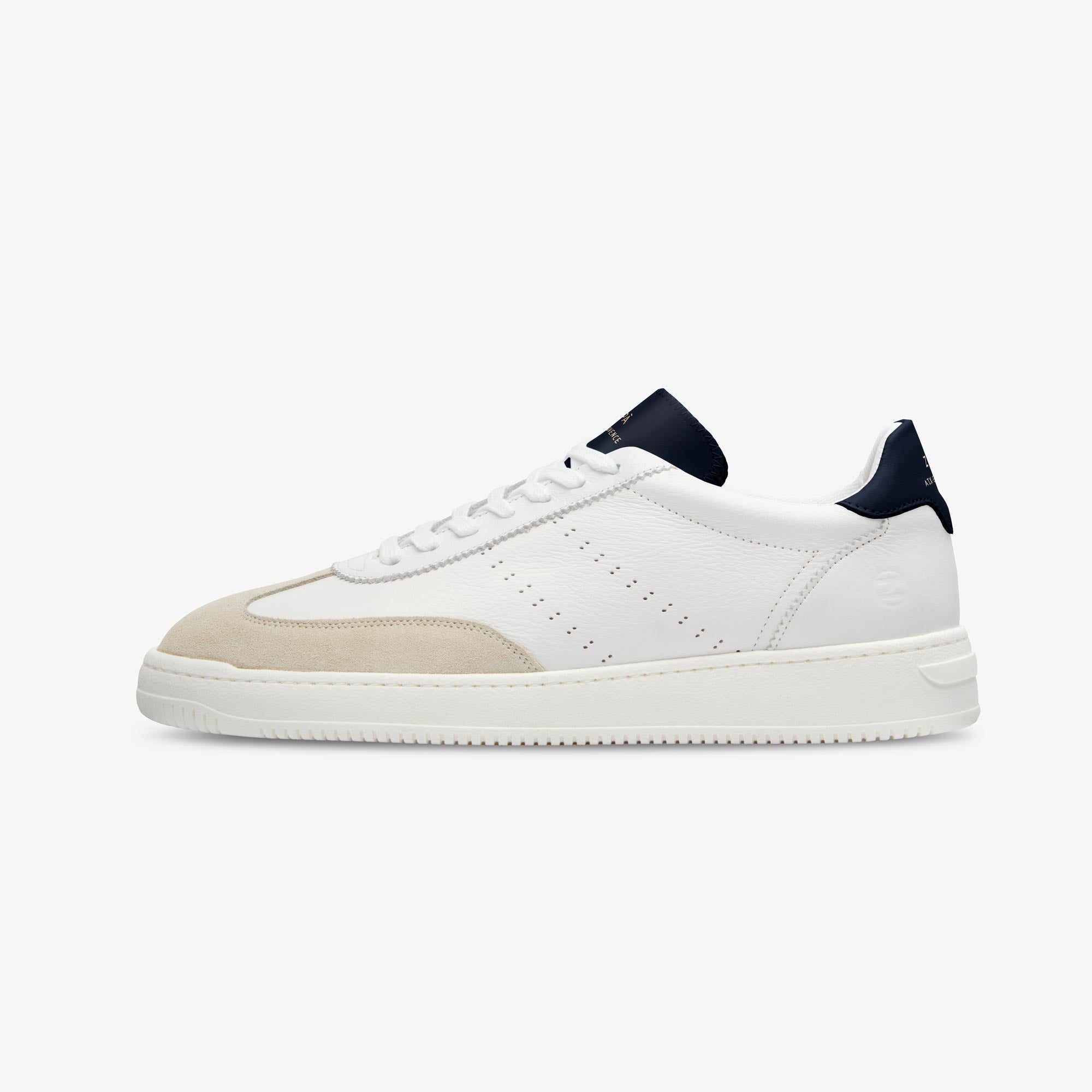 Sneakers cuir blanc et marine | ZESPÀ