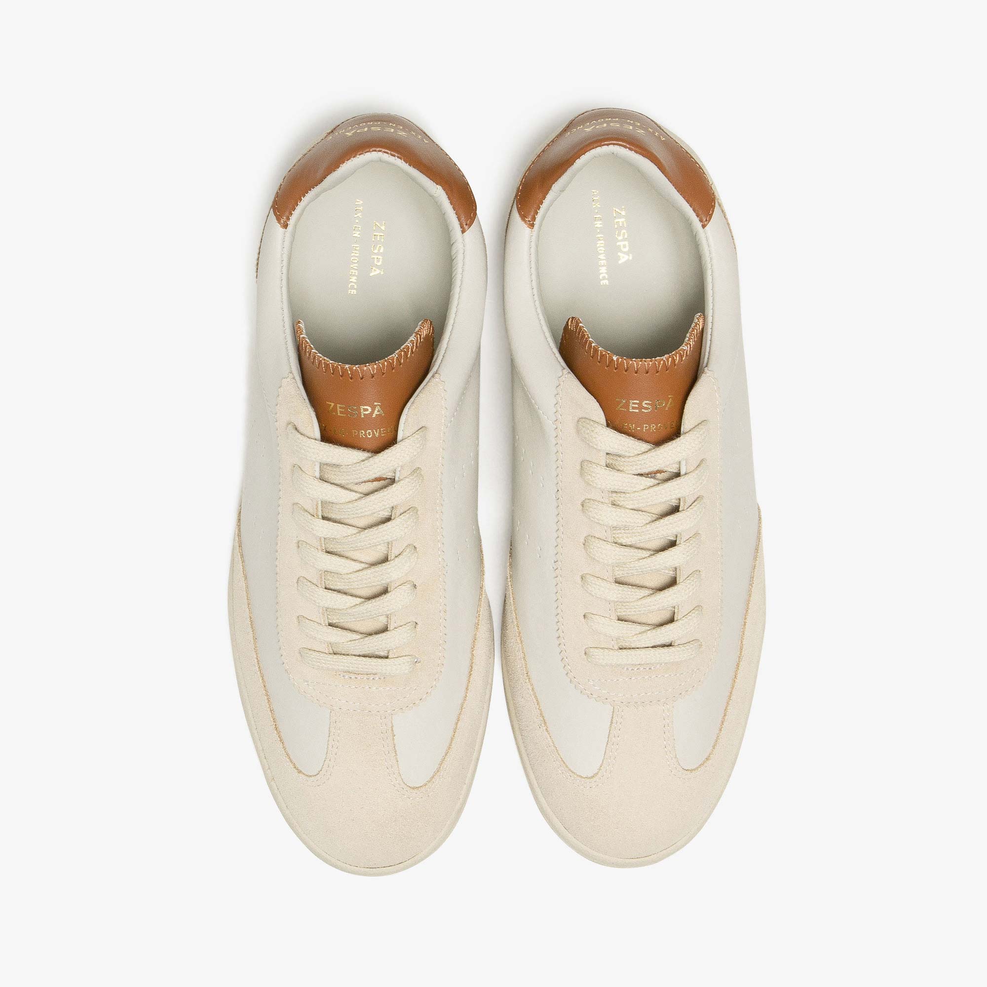 Sneakers cuir blanc cassé | ZESPÀ