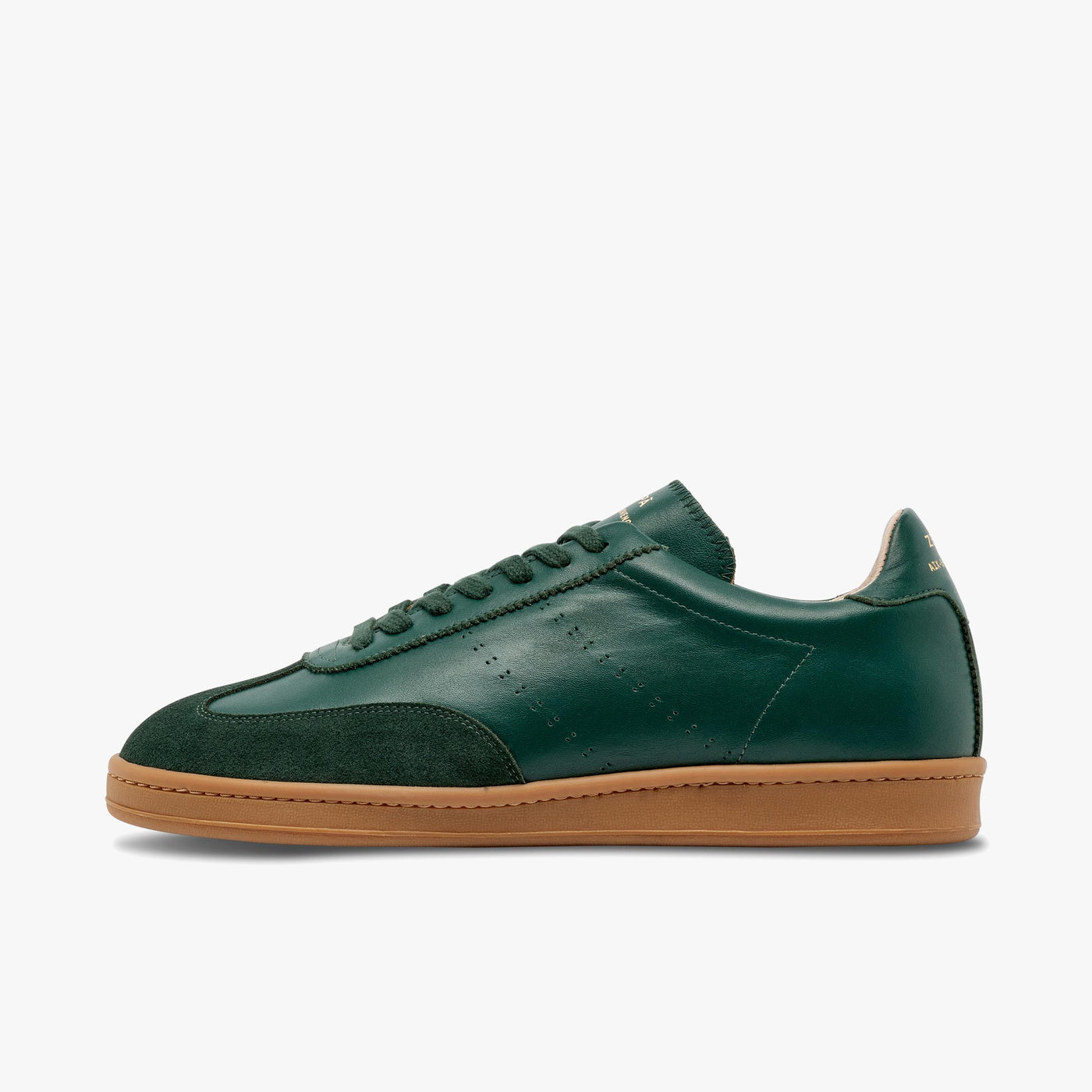 Sneakers cuir vert sombre | ZESPÀ