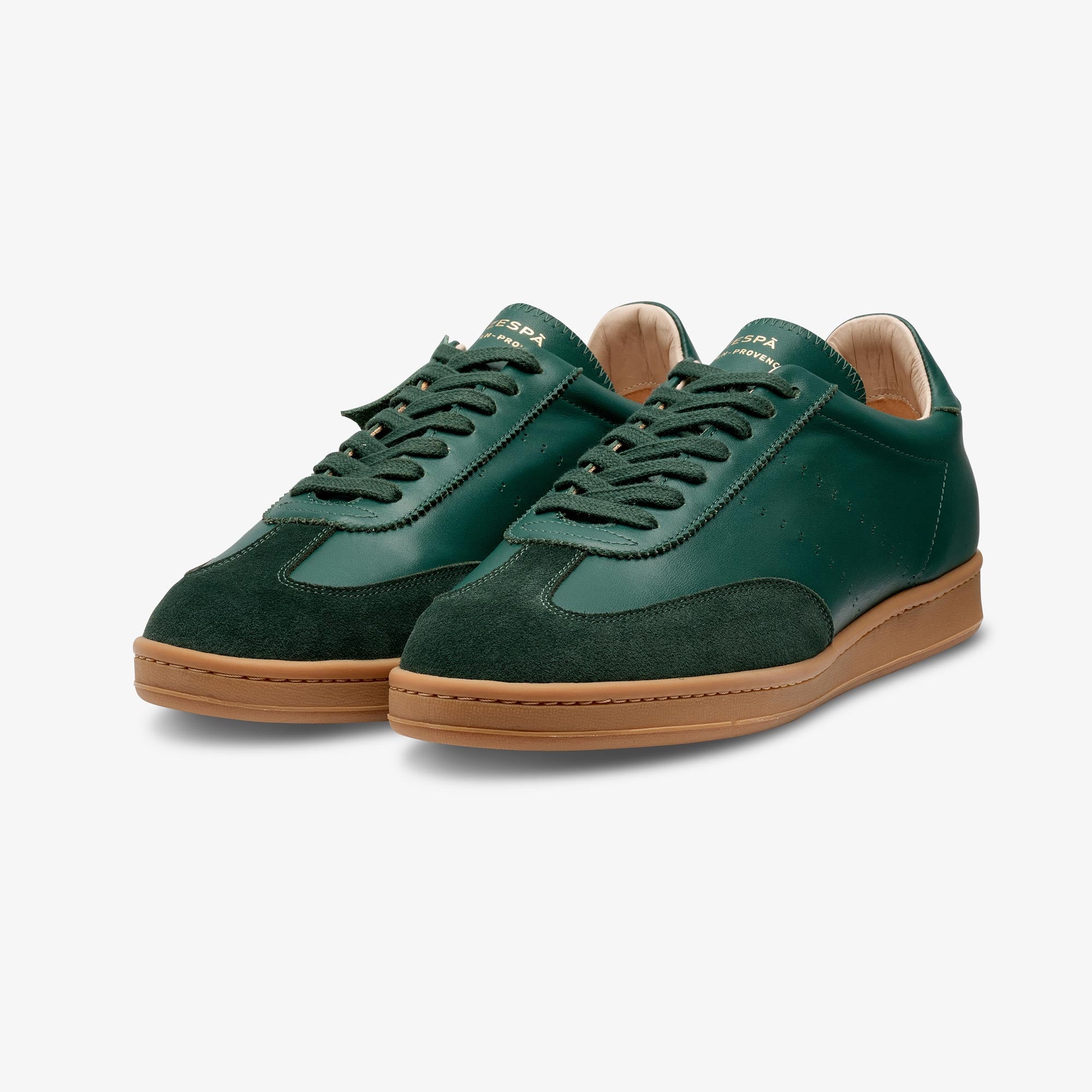 Sneakers cuir vert sombre | ZESPÀ