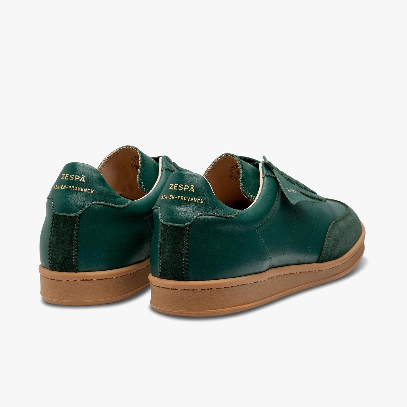Sneakers cuir vert sombre | ZESPÀ