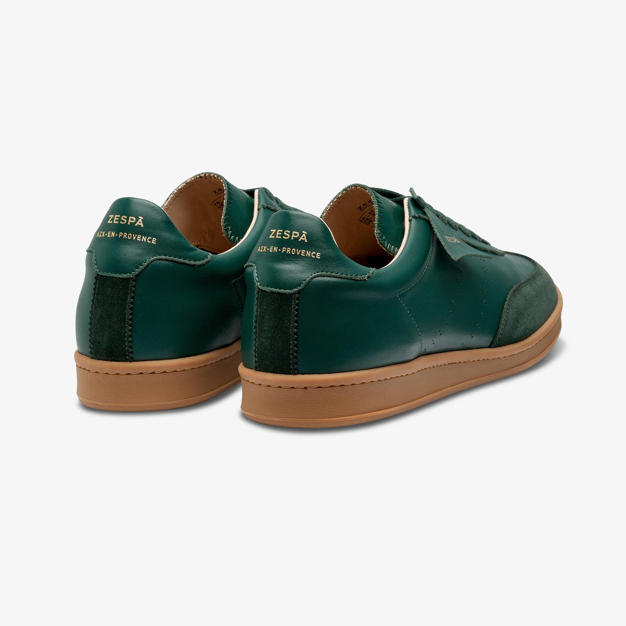 Sneakers cuir vert sombre | ZESPÀ