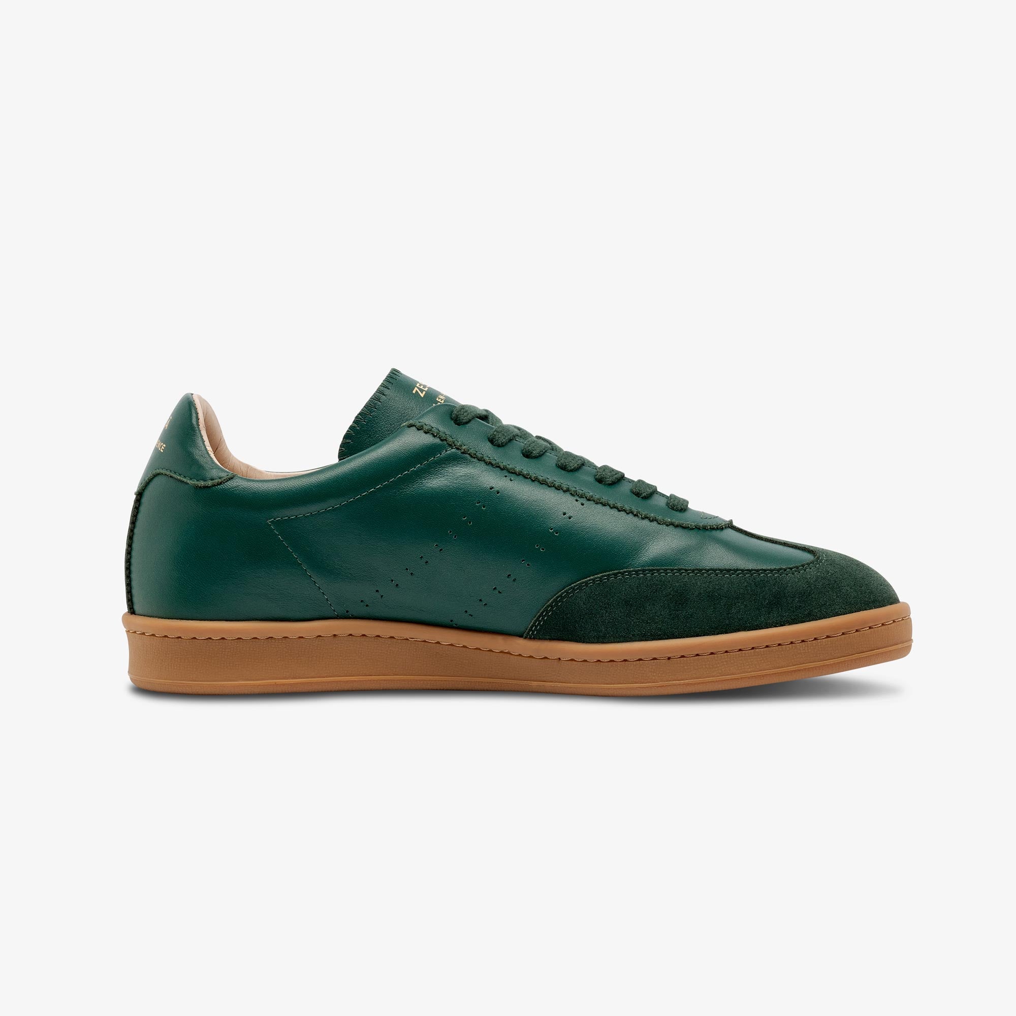 Sneakers cuir vert sombre | ZESPÀ