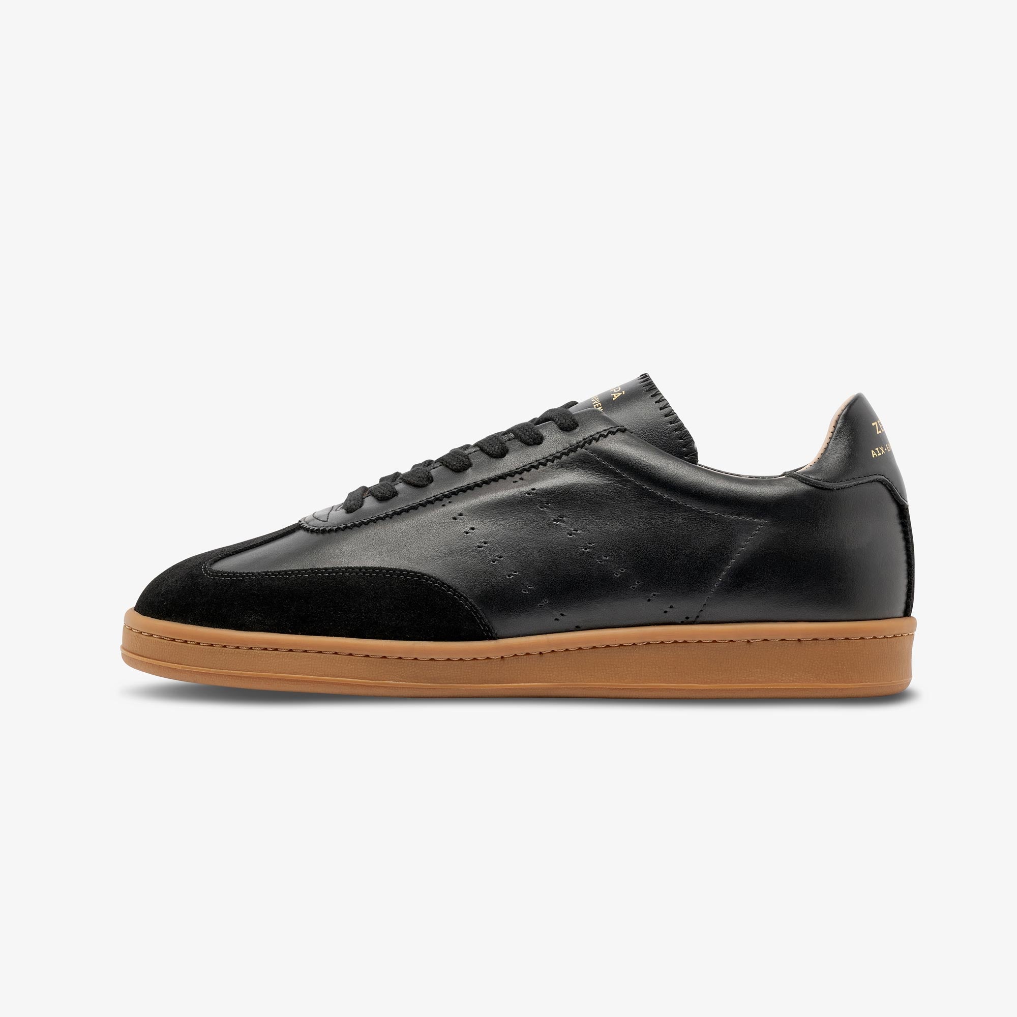 Sneakers cuir noir - du 39 au 46 | ZESPÀ