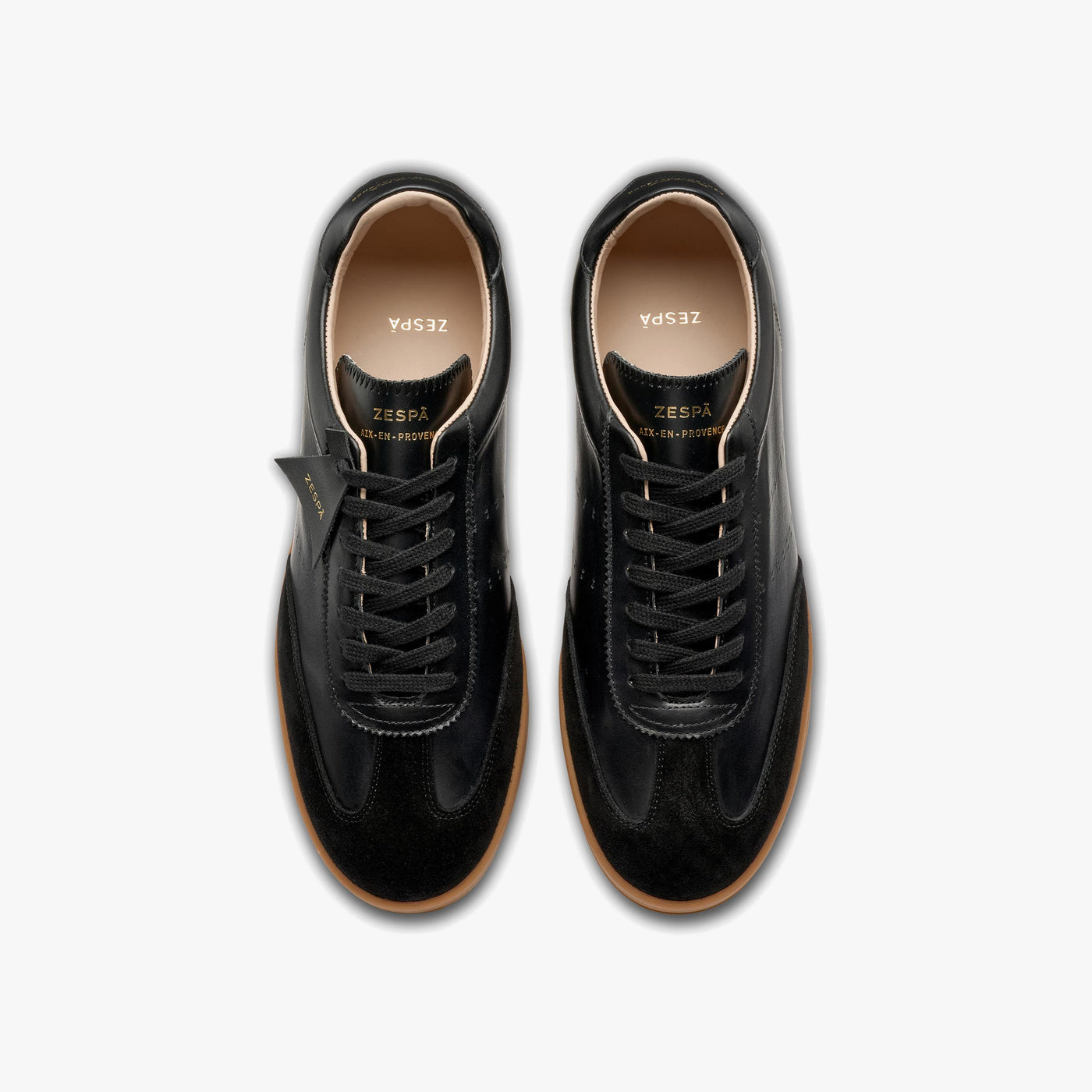 Sneakers cuir noir - du 39 au 46 | ZESPÀ