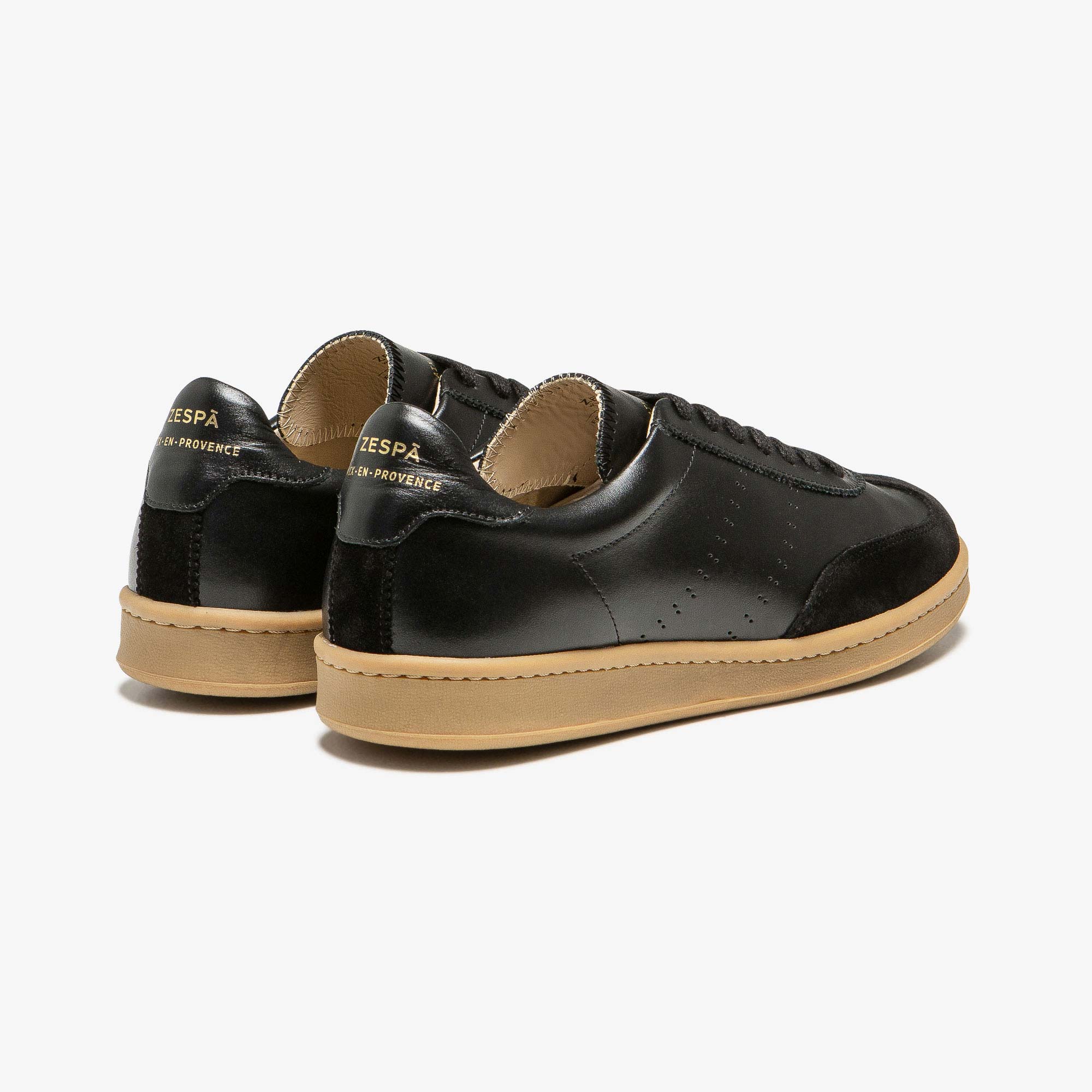 Sneakers cuir noir - du 35 au 41 | ZESPÀ