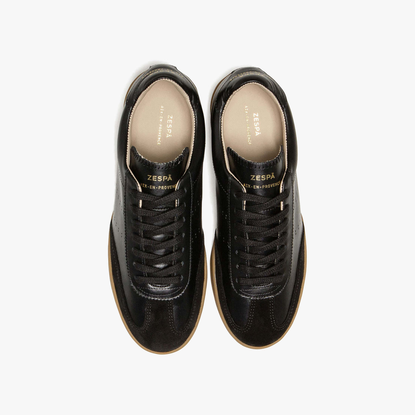 Sneakers cuir noir - du 35 au 41 | ZESPÀ